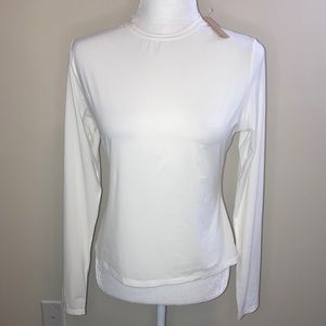 NWT Skims Soft Long Sleeve Top Cream Marble XL